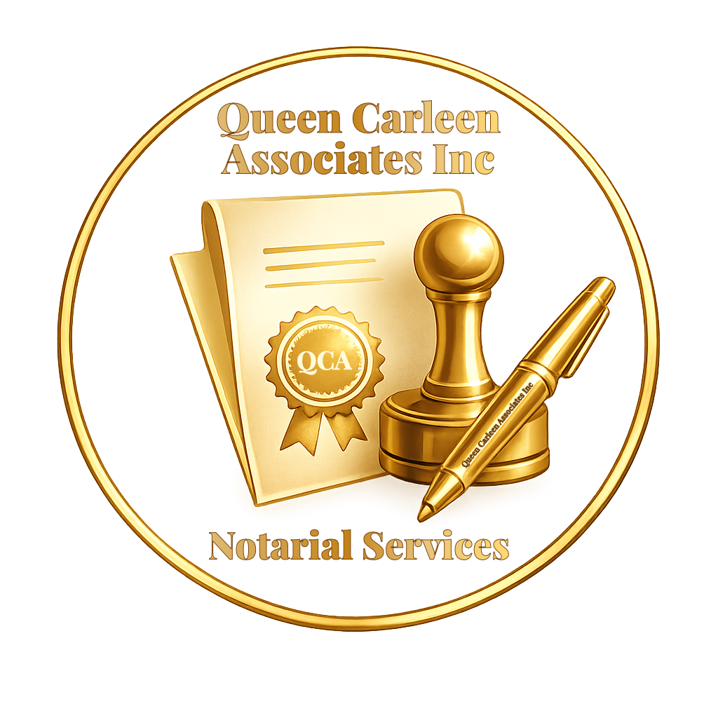 Queen Carleen Associates Inc Notarial Services