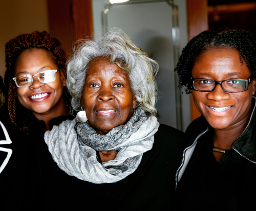 Older Woman with her daughters